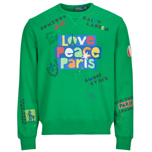 Polo Ralph Lauren - SWEATSHIRT WELCOME IN PARIS Verde / Multicolor /cruise / Verde