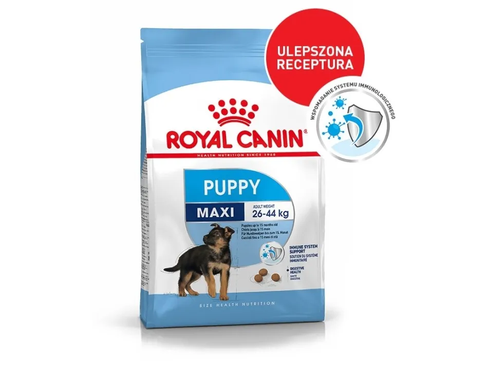 Royal Canin Maxi Puppy, Hundehvalp, Fjerkræ, Ris, 4 kg, Maxi (26 - 44 kg)