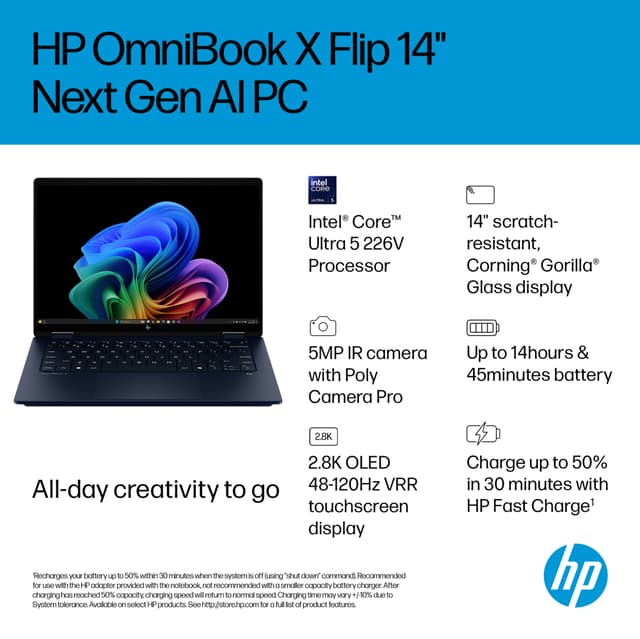 HP OmniBook X Flip 14 Ultra 5-226V/16/512/OLED 14