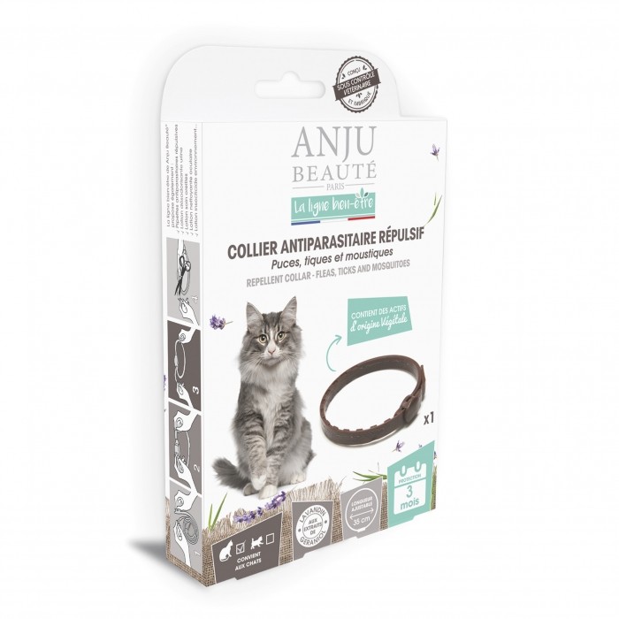 Collier antiparasitaire répulsif chat