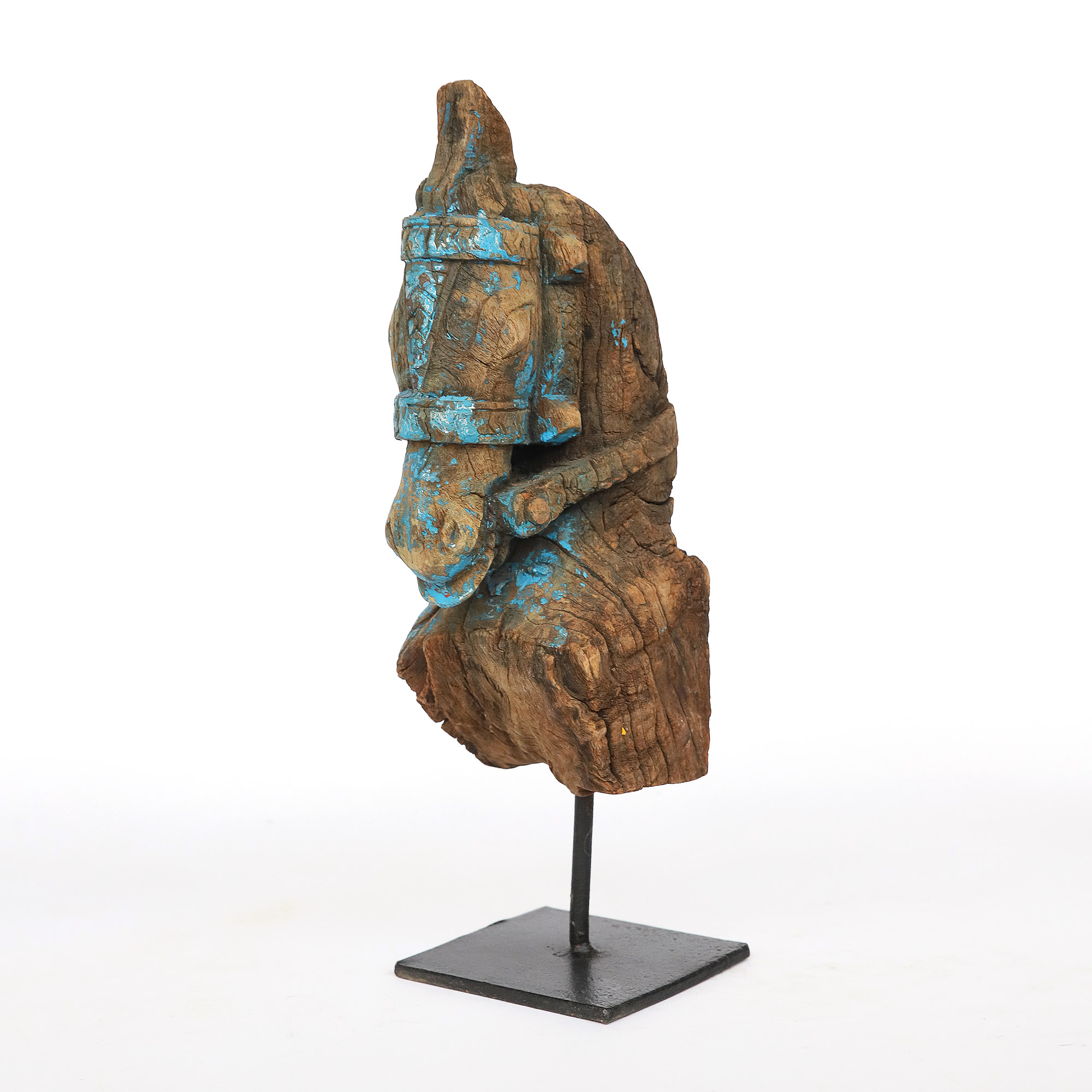Antike Pferdeköpfe aus Holz, Unikate, H 28 - 35 cm von fischer's lagerhaus