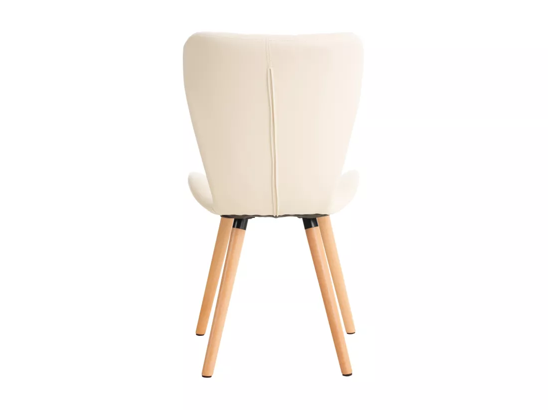 chaise salle à manger - Similicuir & Nature - Crème - Elda