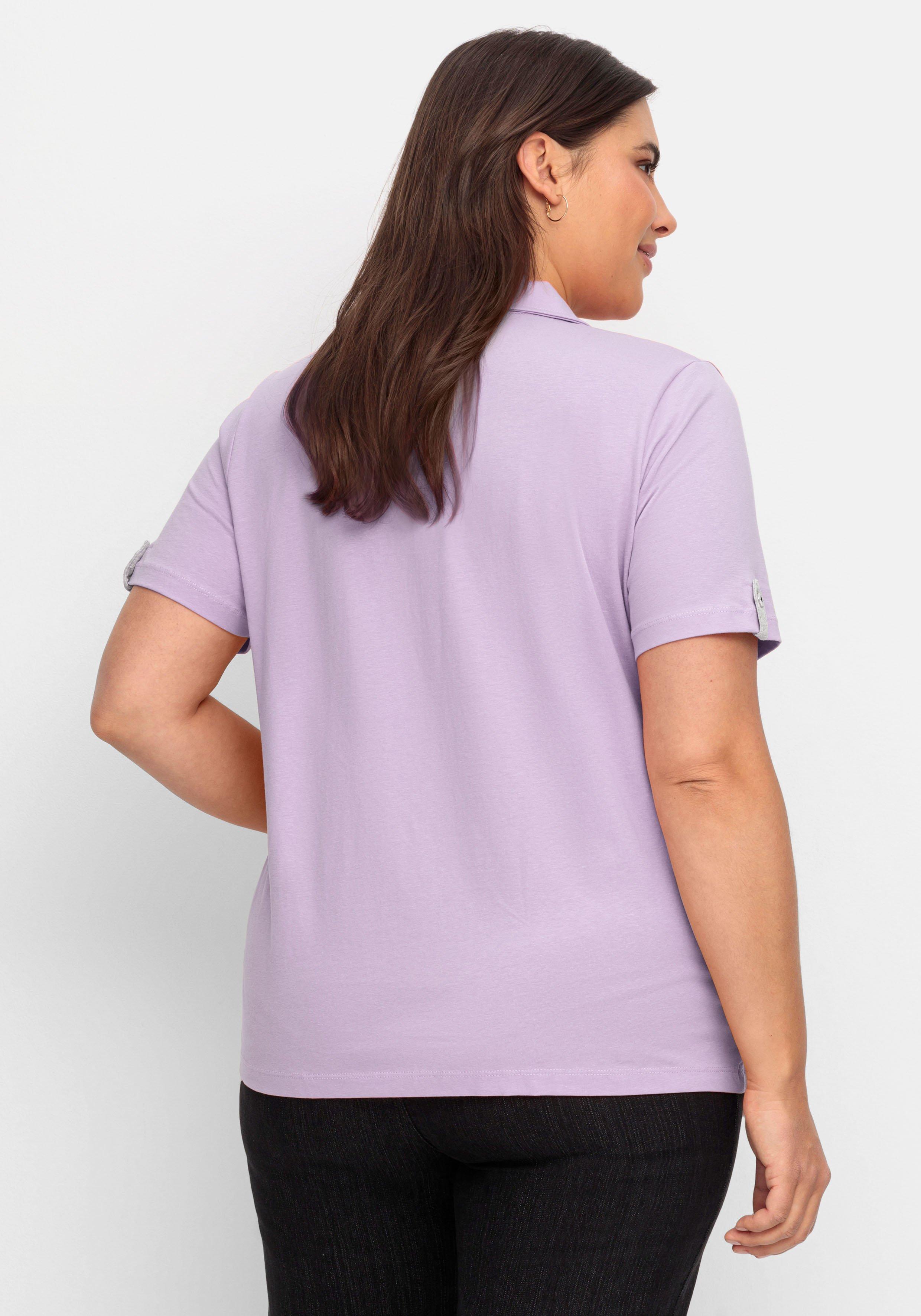 Poloshirt mit kurzem Arm und Kontrastdetails