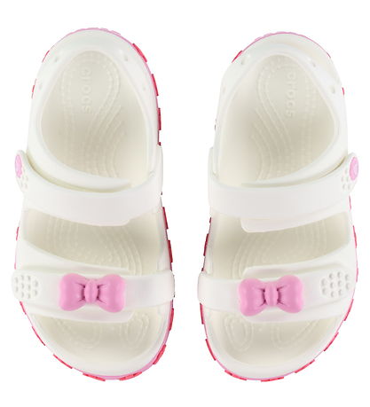 Crocs Sandale - Crocband Cruiser Pet Sandal T - Weiß/Pink Tweed