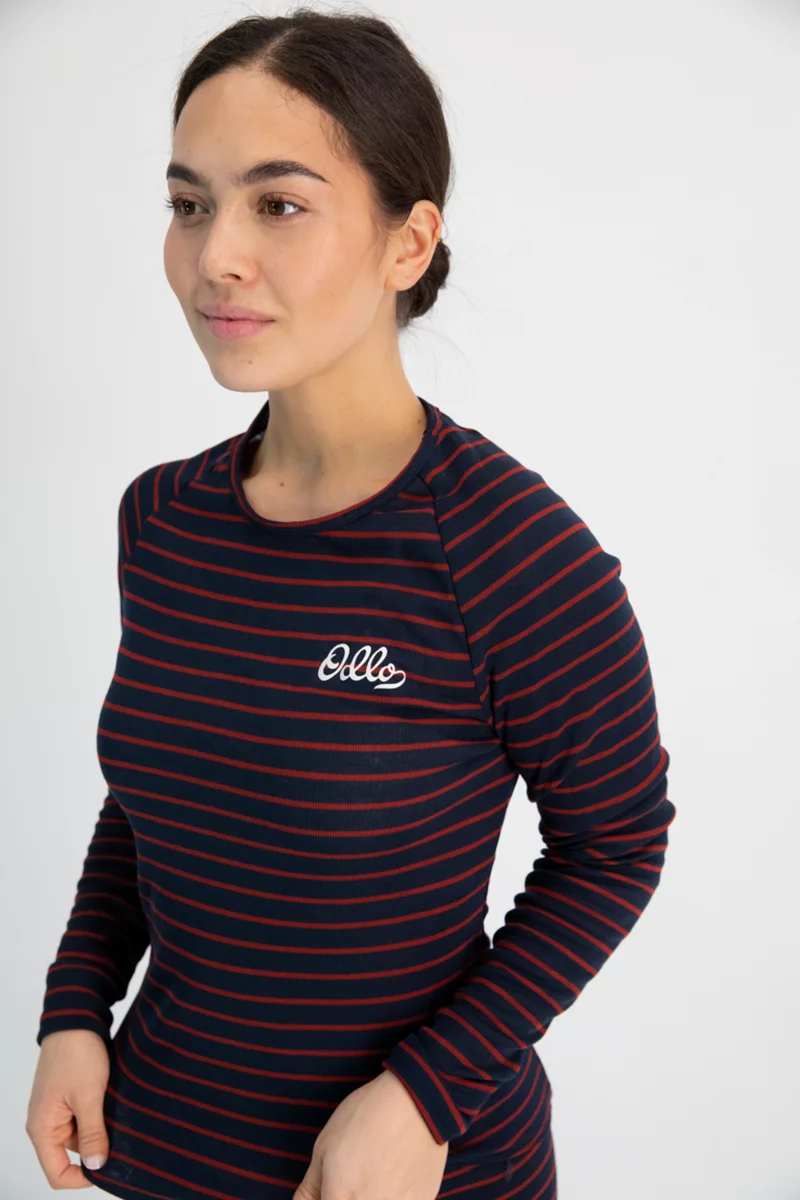 Odlo Active Warm Originals Stripe ECO Damen Thermo Longsleeve