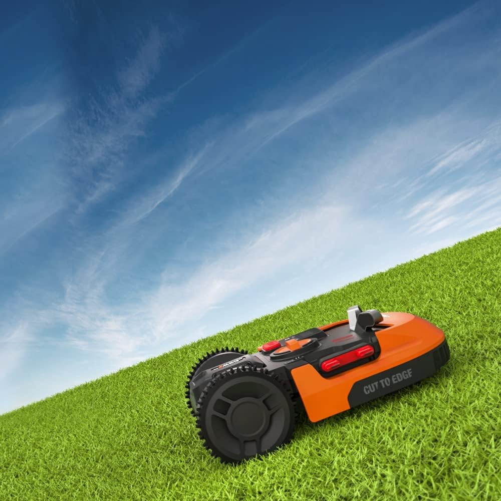 WORX Landroid Plus WR147E.1 Mähroboter für Gärten bis 1000 qm mit WLAN, Bluetooth und schwimmendem Mähdeck