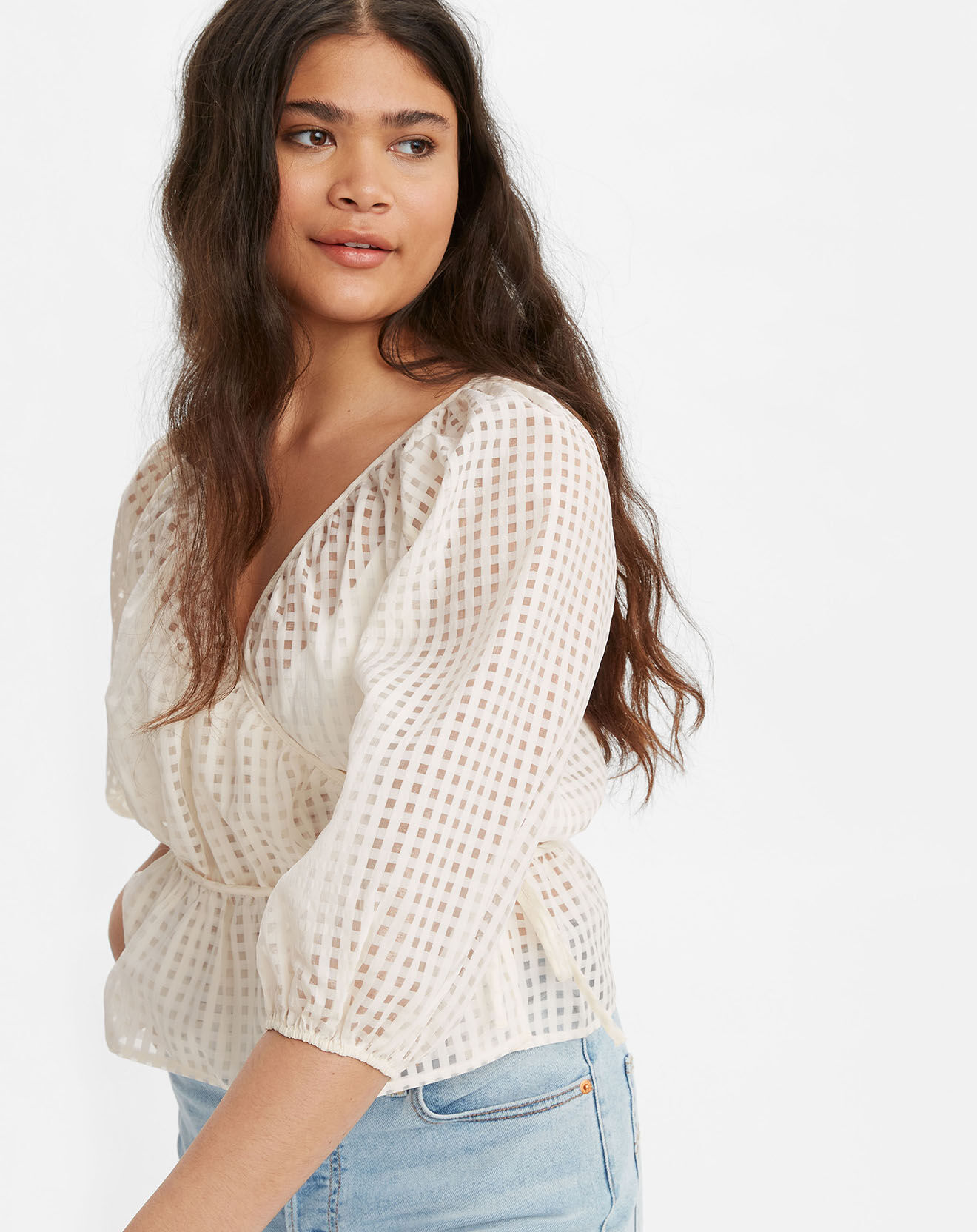 Levi's® Blouse Delilah Wrap blanche