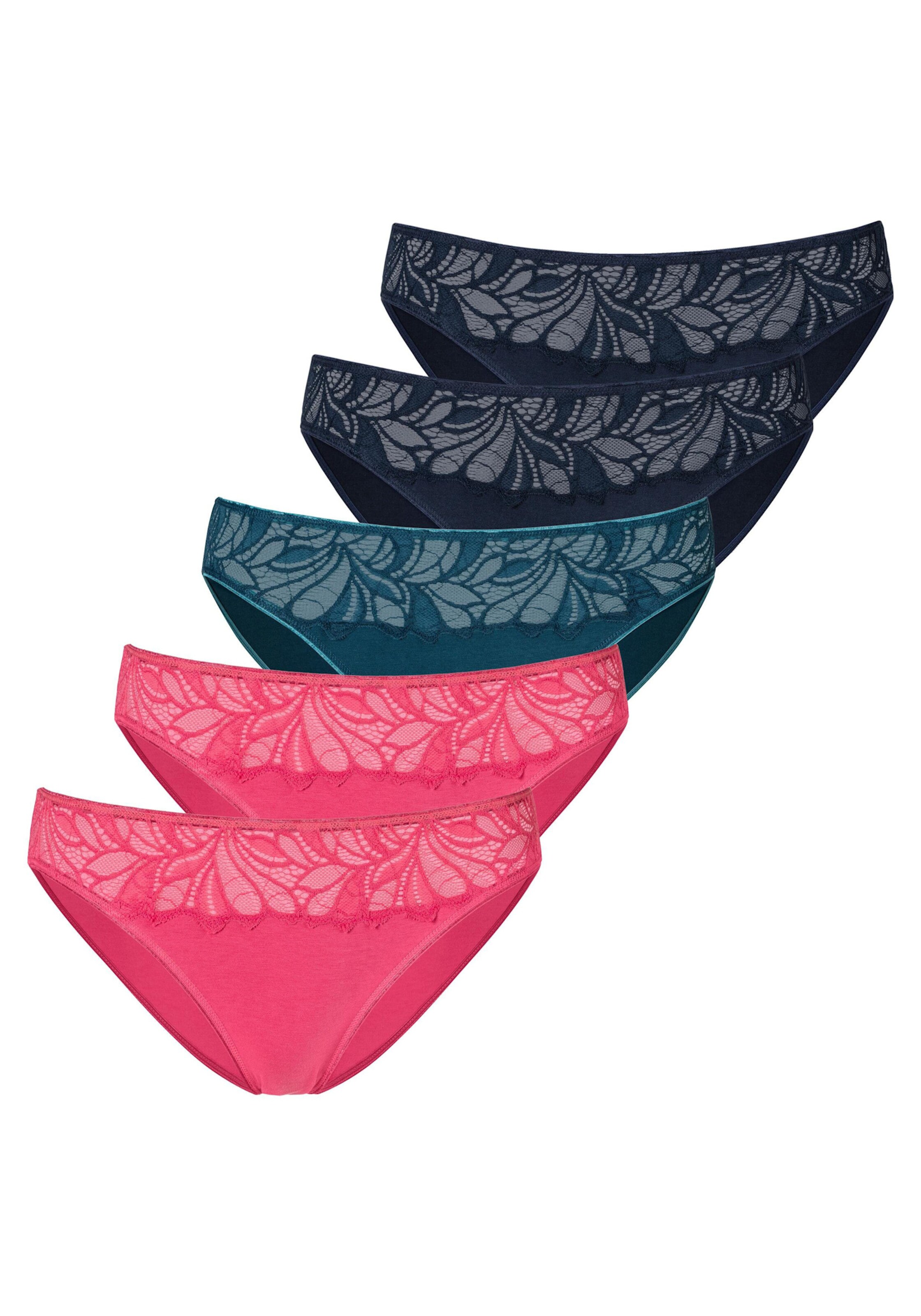 Vivance Bikinislip in pink, navy, petrol