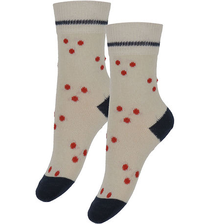 FUB Socken - 2er-Pack - Dot - Ecru