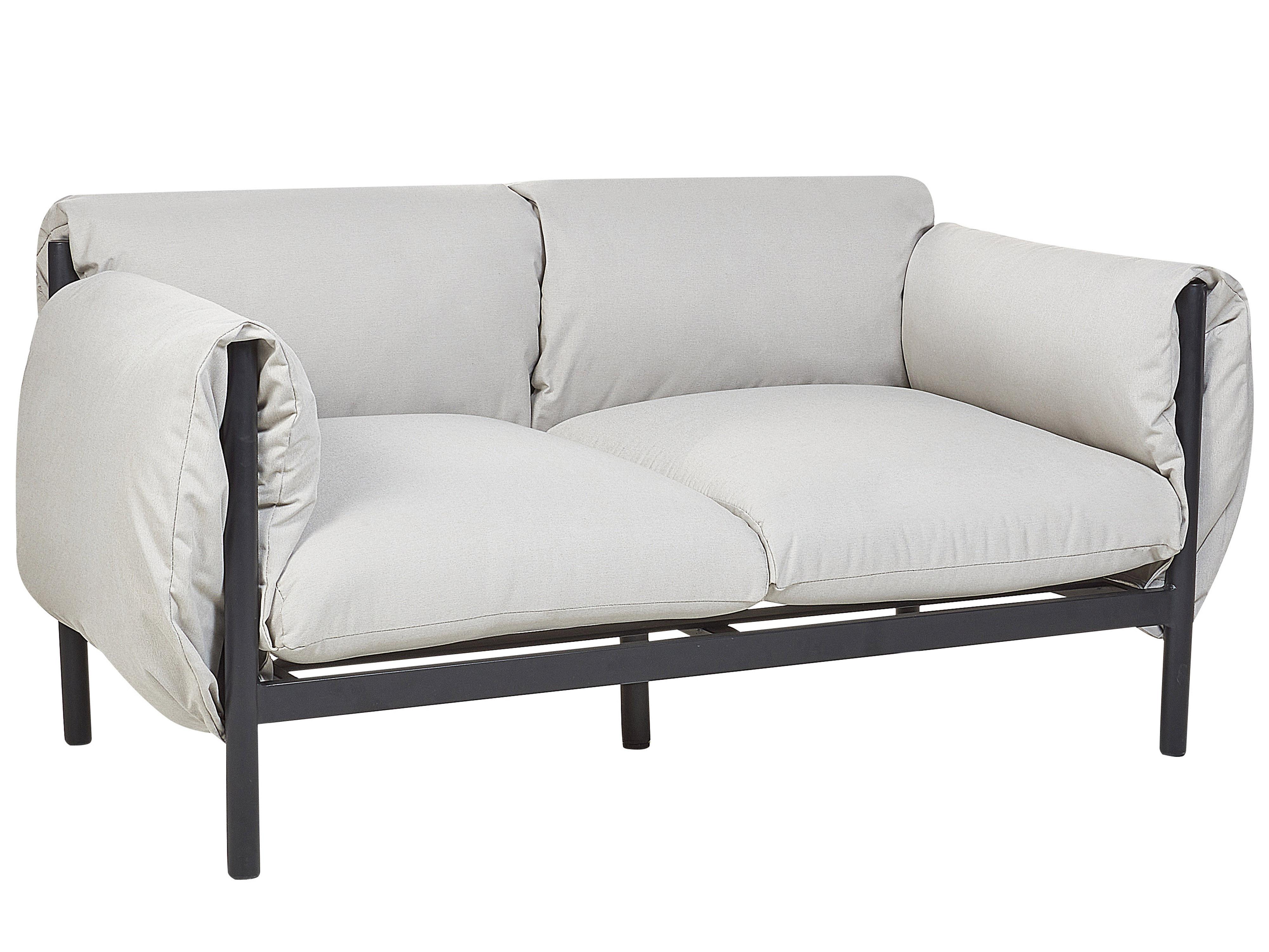 Tuin loungebank 2-zits ESPERIA Metaal Grijs