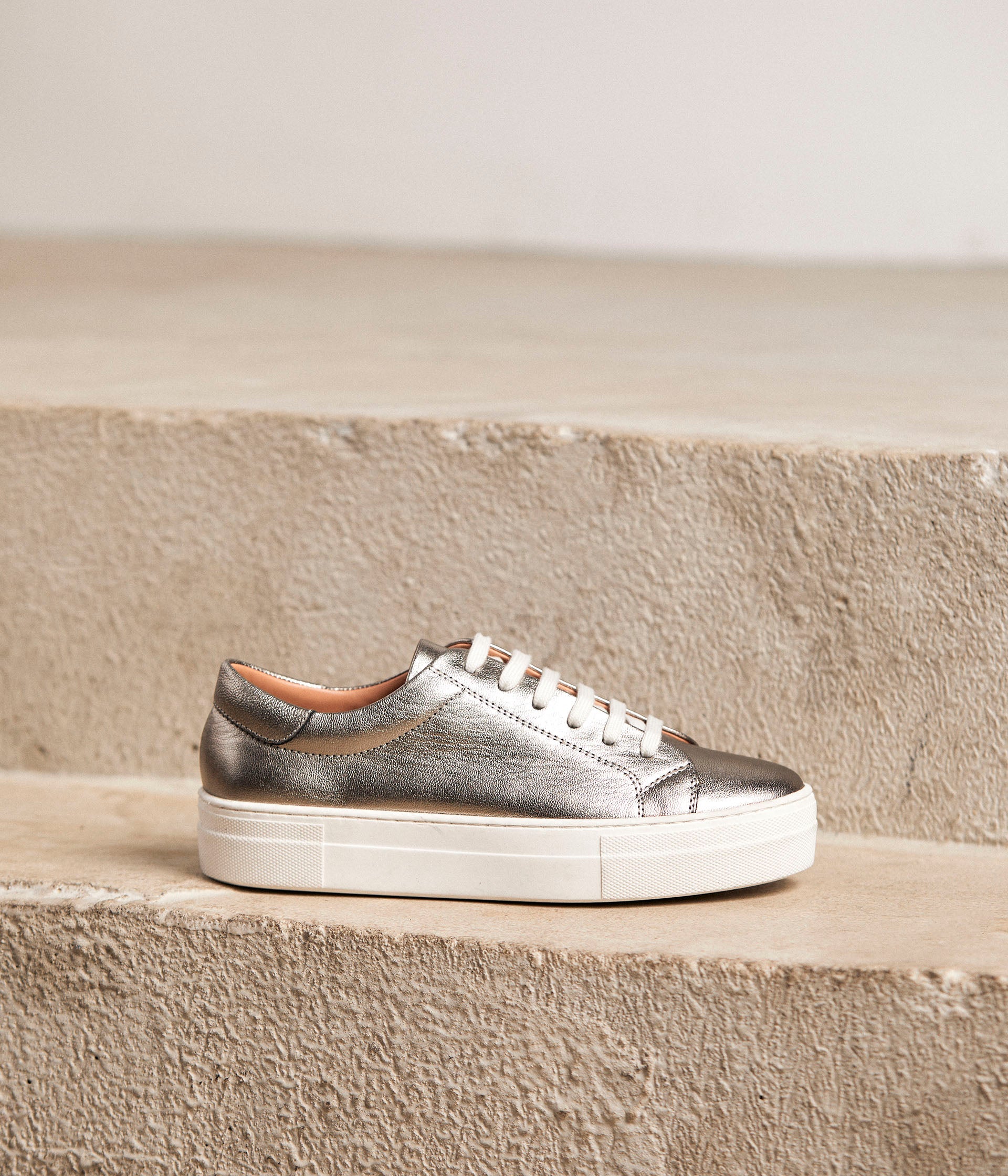 Sneakers argentées Annael