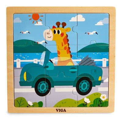 VIGA Puslespill 4-pack Kjøretøy