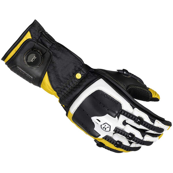knox - Gants Handroid MK5 Noir / Blanc / Jaune