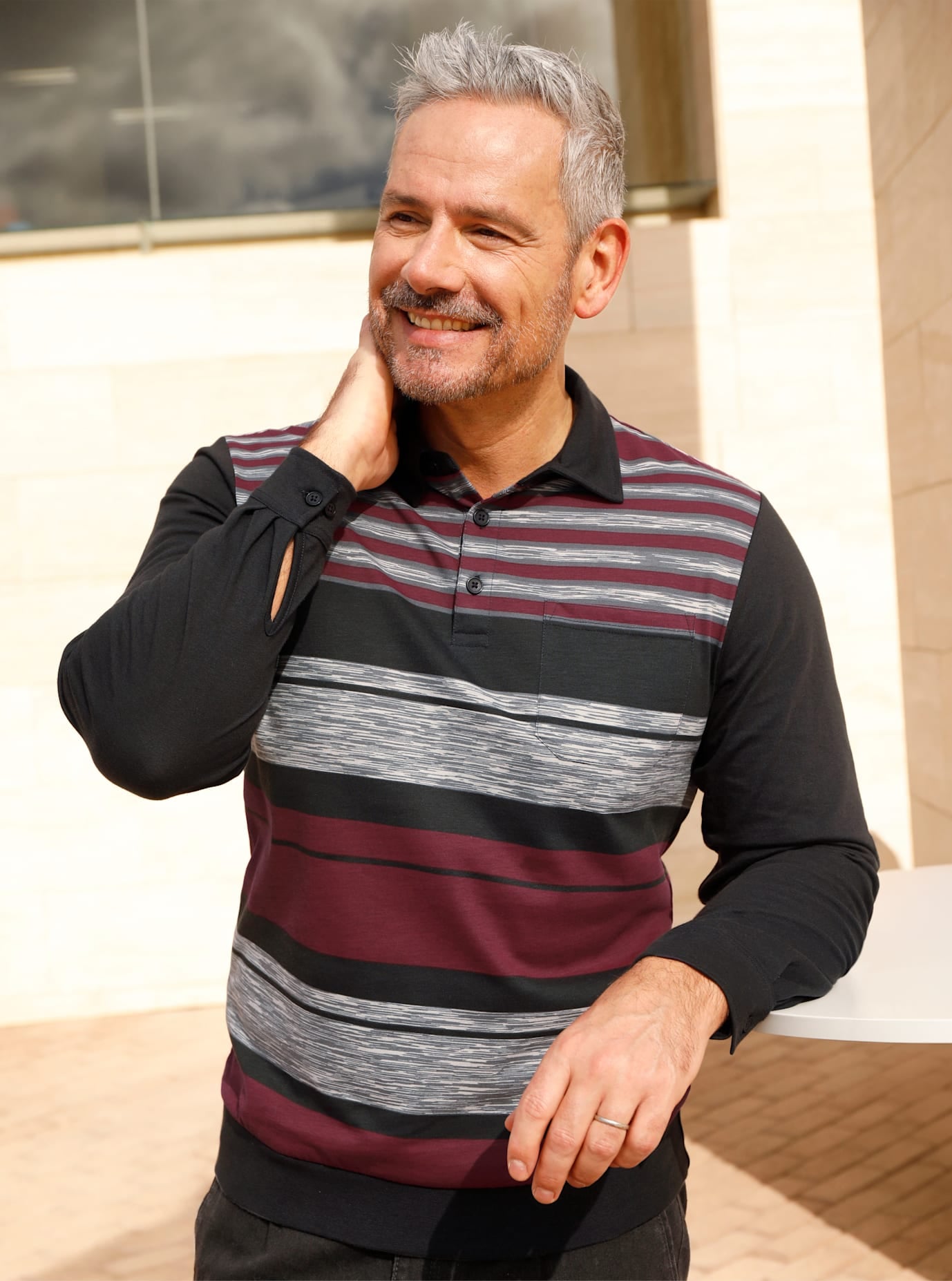 Marco Donati Langarmshirt »Langarm-Shirt« 1 Stk. tlg.