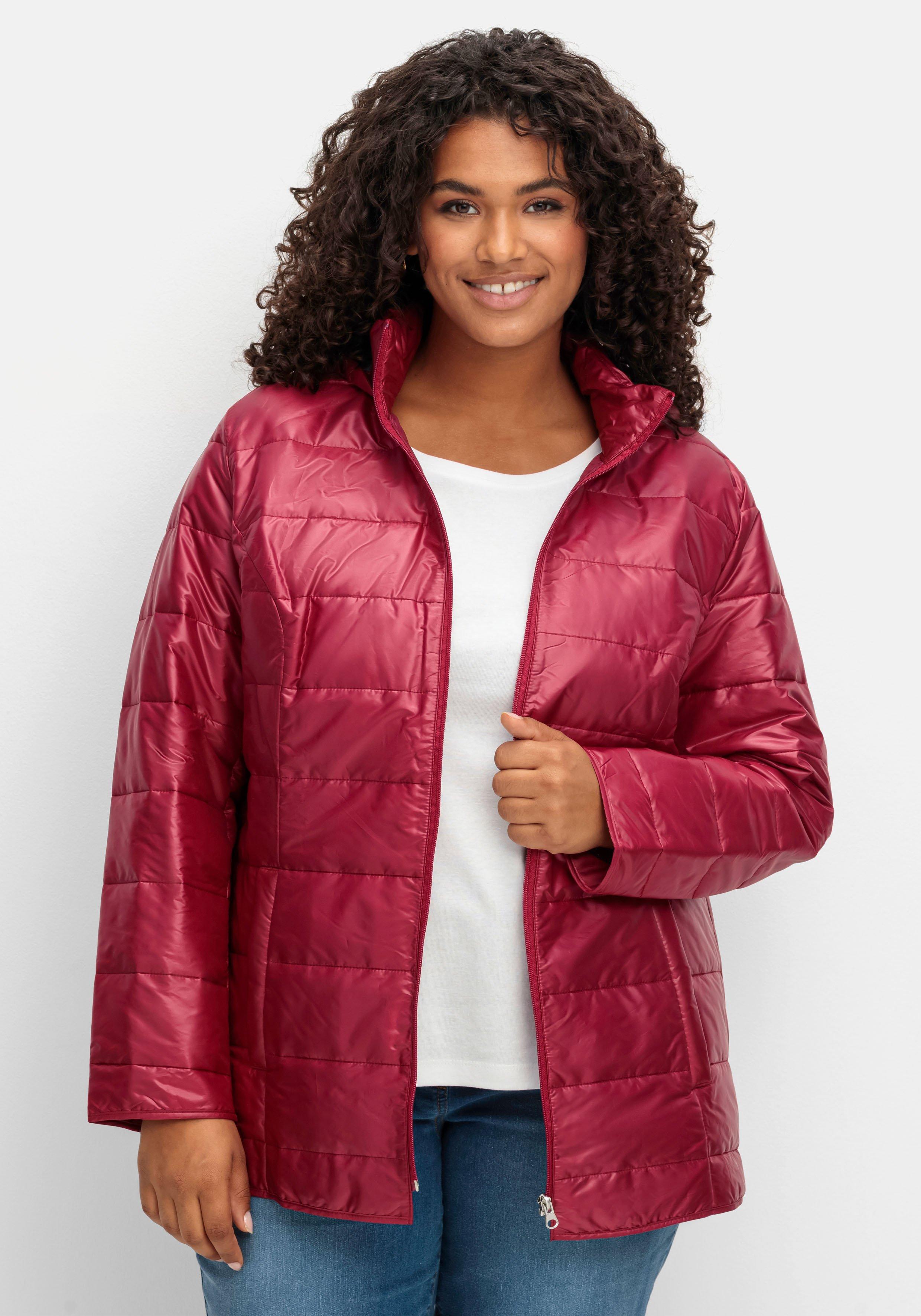 Leicht wattierte Steppjacke mit Kapuze