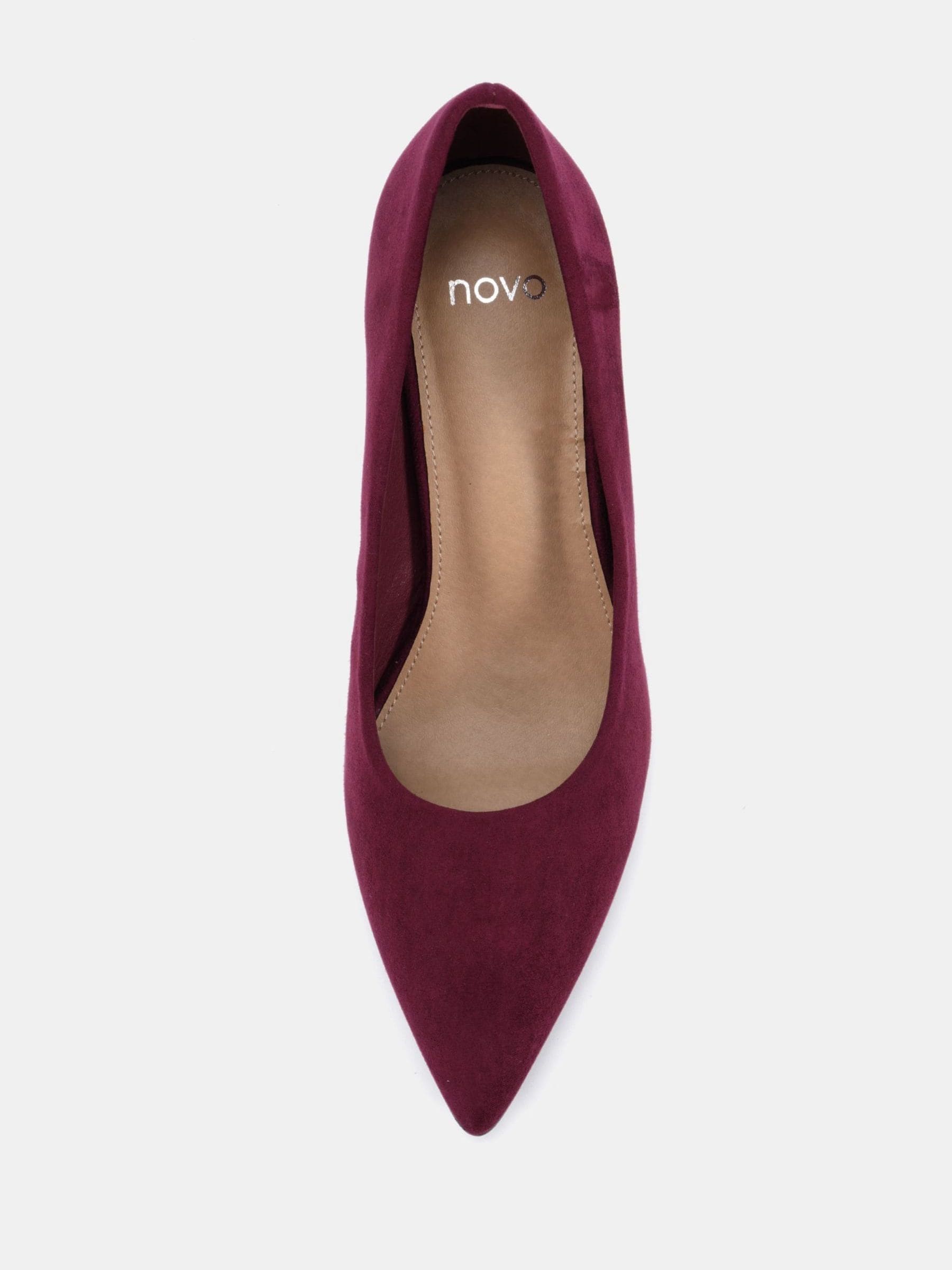 Rood - Novo ILLIANA Point Toe Block Heel Courts