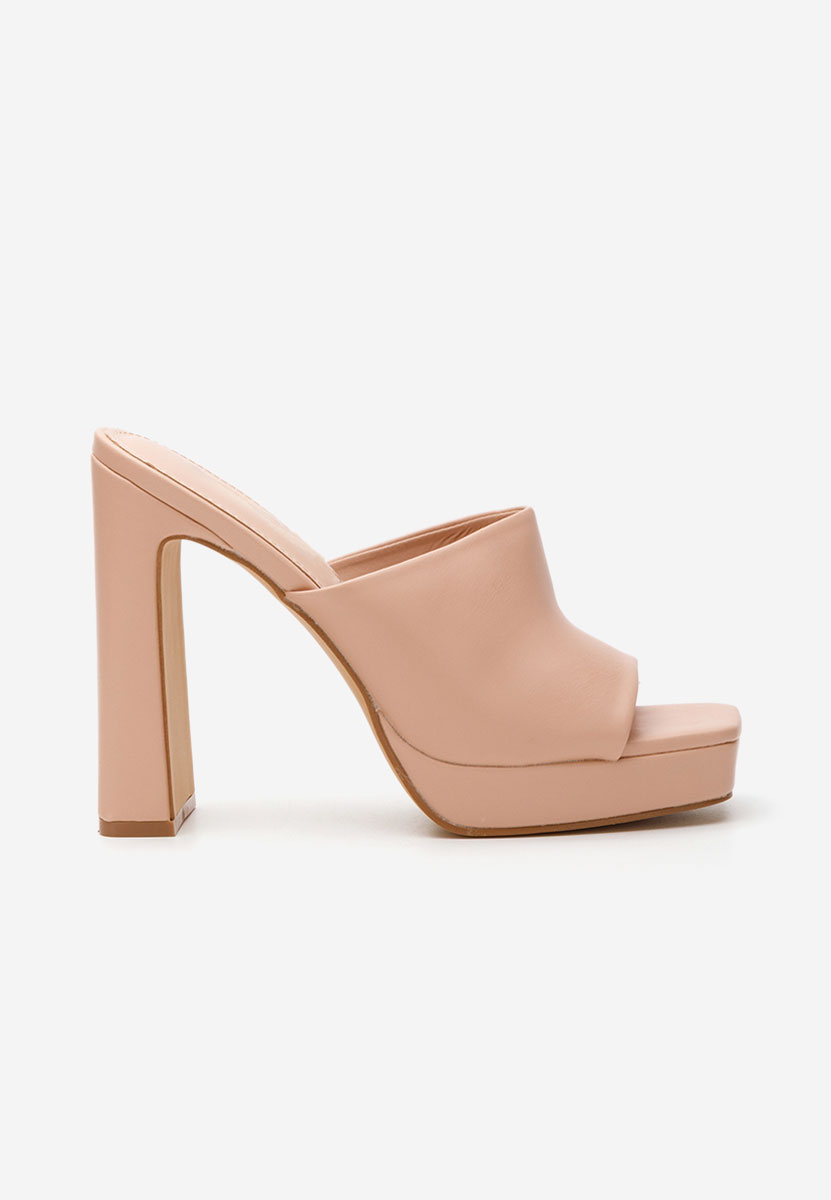 Mules a talon nude Jysela