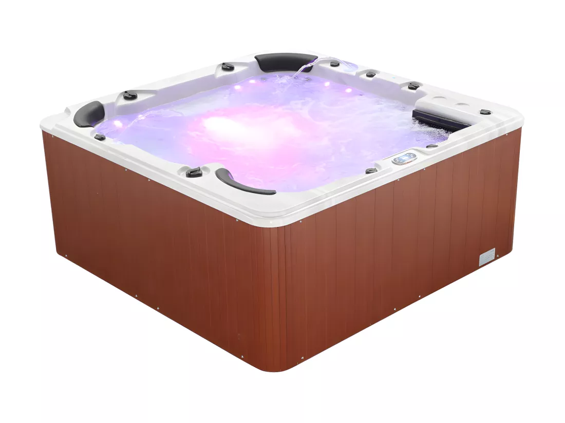 SPA 6 places blanc avec accessoires - Gamme prestige ULYSSE IV - 132 jets - l220 x L220 x H97 cm - Système Balboa