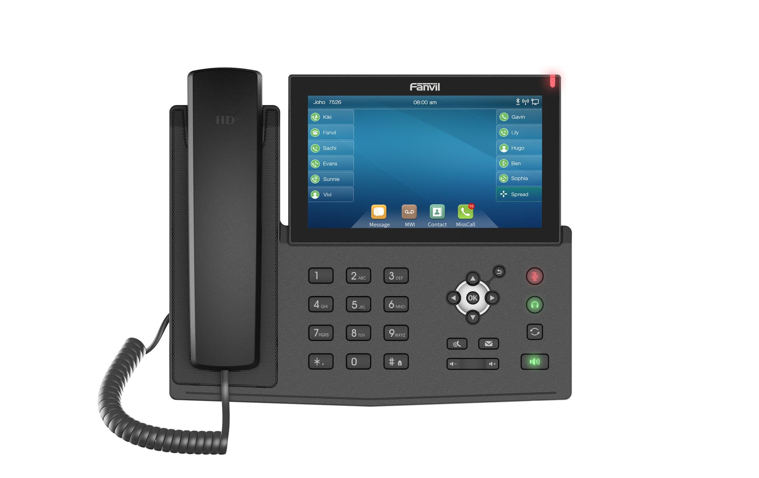 Tischtelefon X7 Schwarz<br>Fanvil X7 Touchscreen Enterprise IP-Telefon