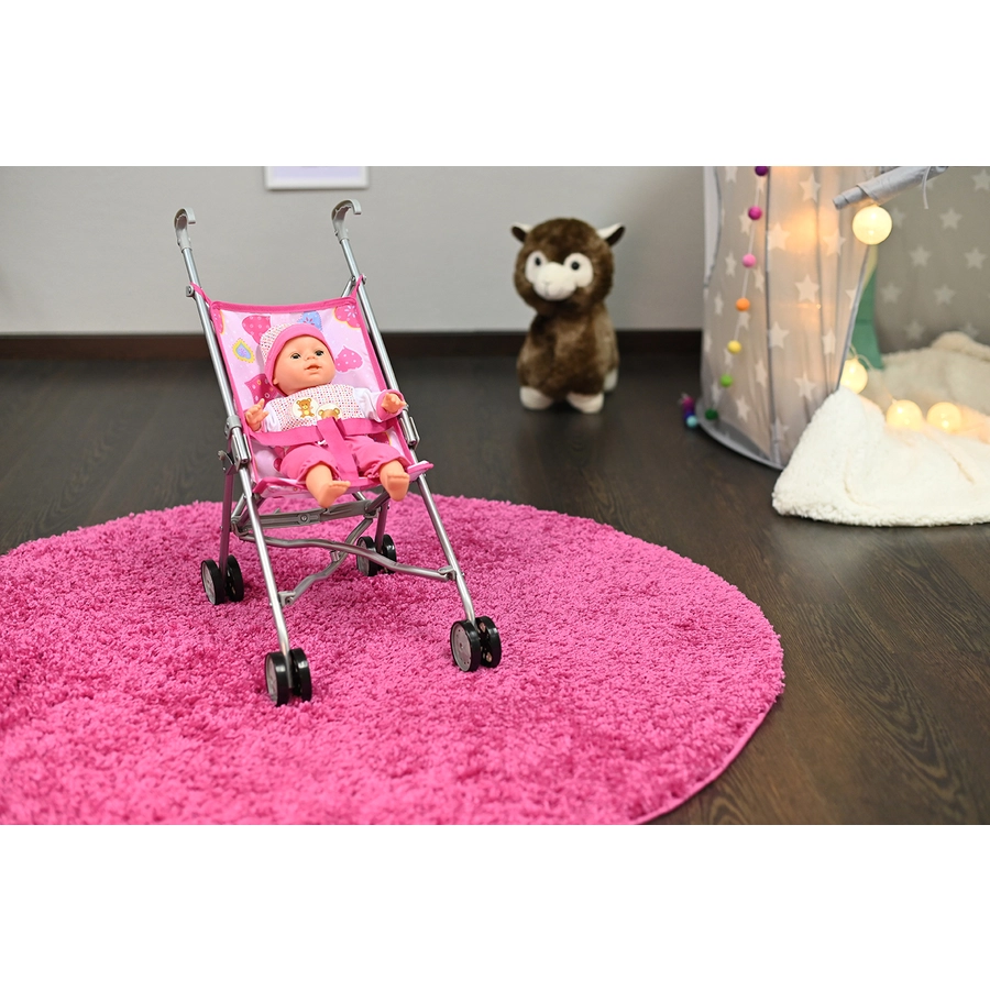 knorr toys®Puppenbuggy Sim - colorful hearts
