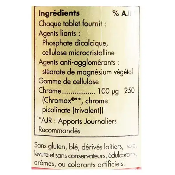 Solgar Chromium Picolinate 100µg 90 comprimés