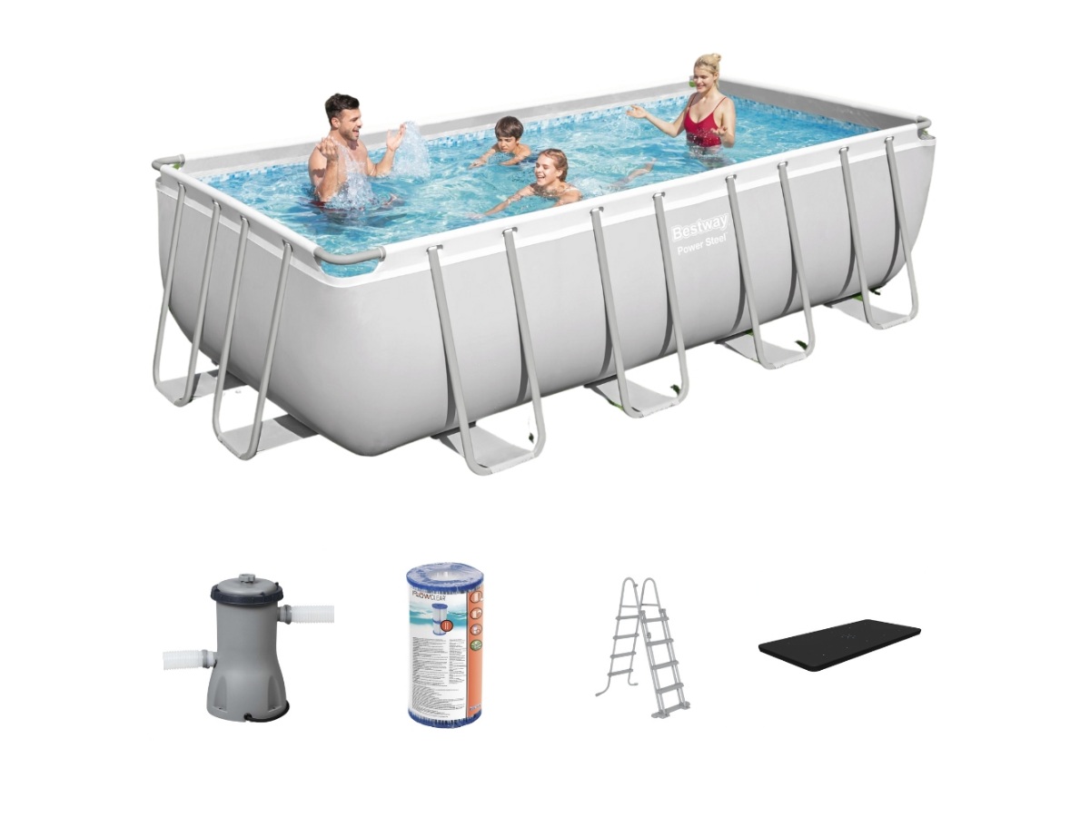 Bestway power steel 488x244x122cm zwembad – 5-delig