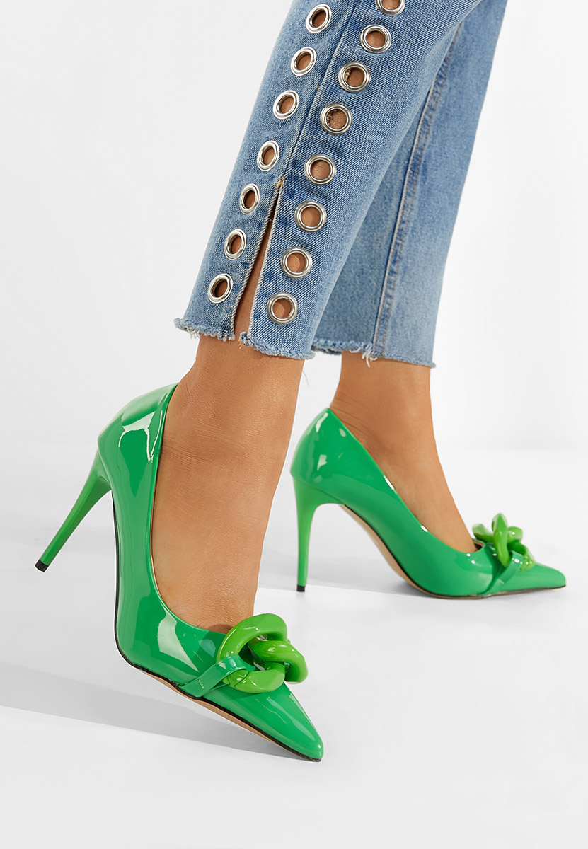 Chaussures stiletto verts Corrientes