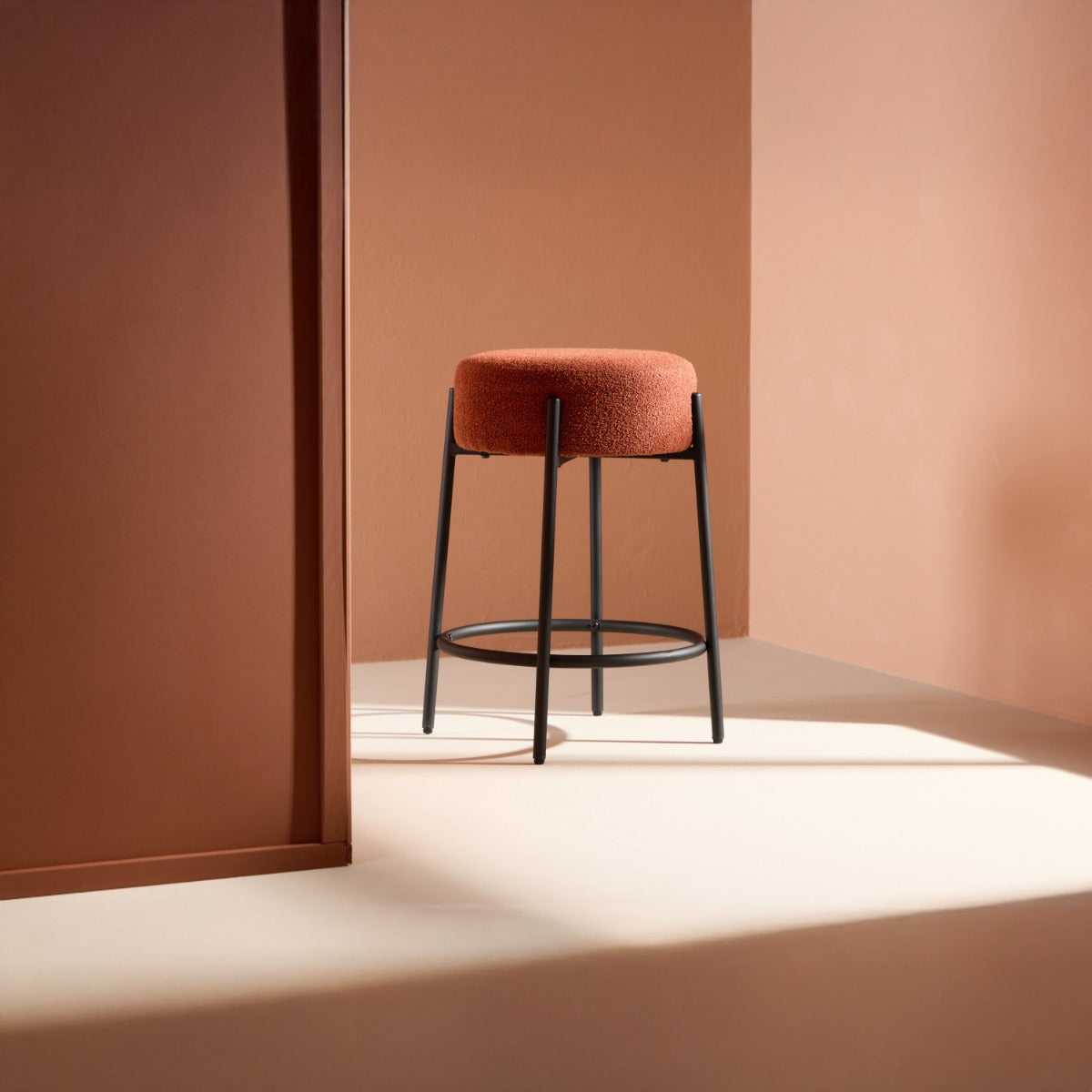 FjÃ´rd - Barstoel Rood Stof - Zithoogte 60cm - Tucson
