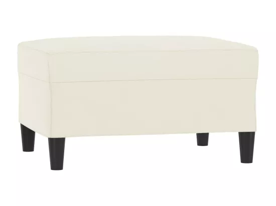 Repose-pied Crème 70x55x41 cm Velours