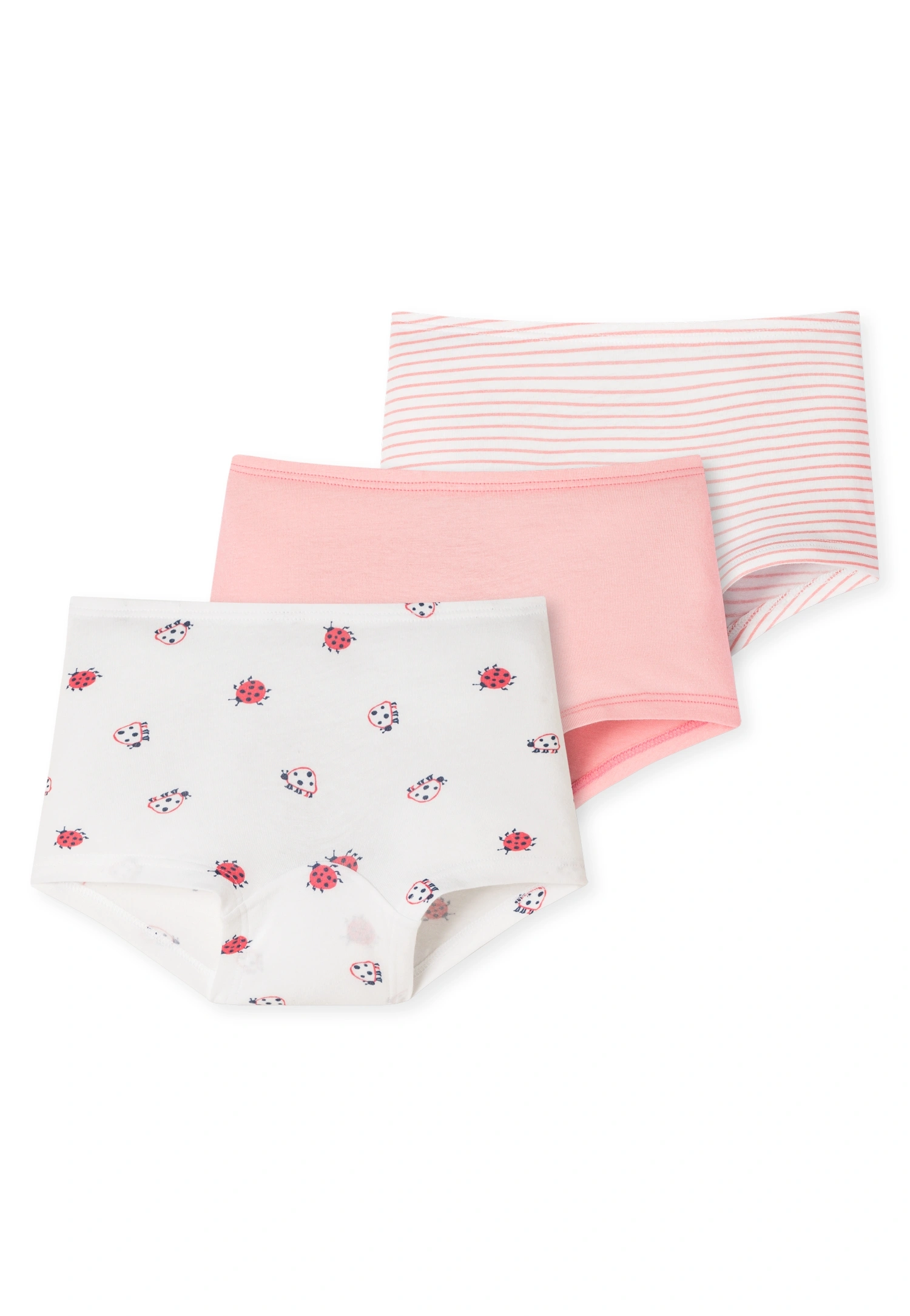 Hipster BUGS&STRIPES 3er Pack in rosa/weiß