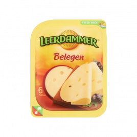 Leerdammer Belegen kaas plakken