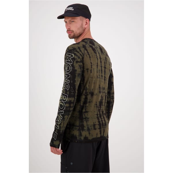 T-shirt thermique MONS ROYALE MONS ROYAL MENS TEMPLE LS OLIVE TIE DYE