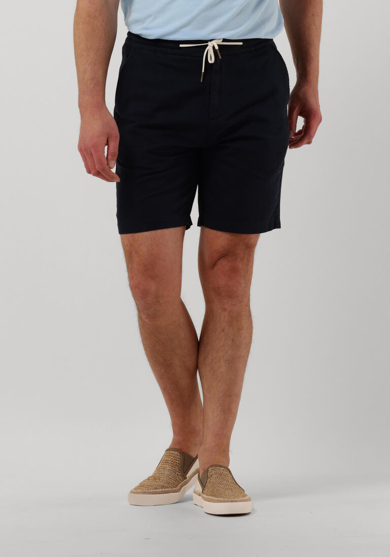 SCOTCH & SODA donkerblauwe scotch & soda korte broek fave - cotton/linen twill bermuda short