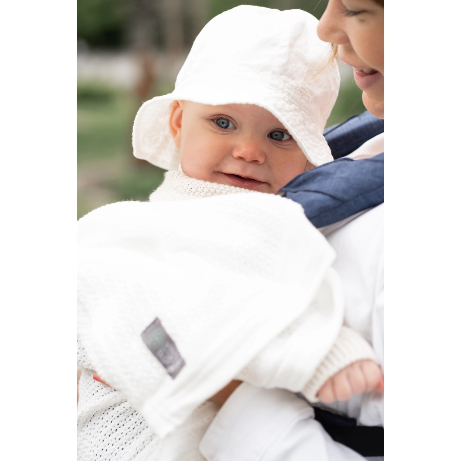 VINTER&BLOOM Kuscheldecke Soft Grid Bright White