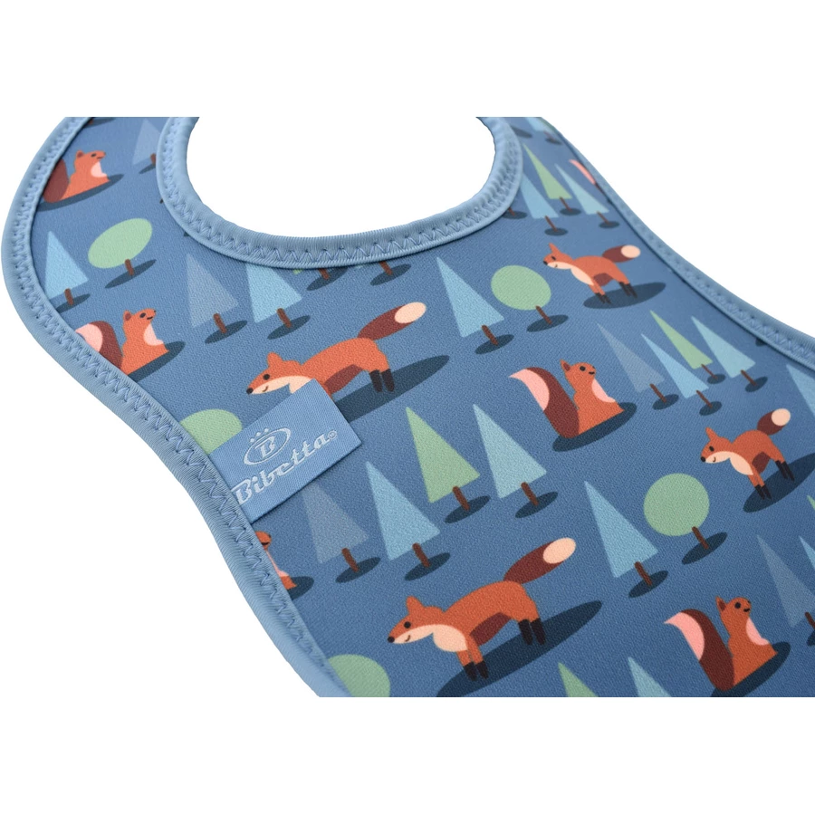 Bibetta Neopren-Lätzchen UltraBib® Fuchs  Stahlblau, 2 Stück