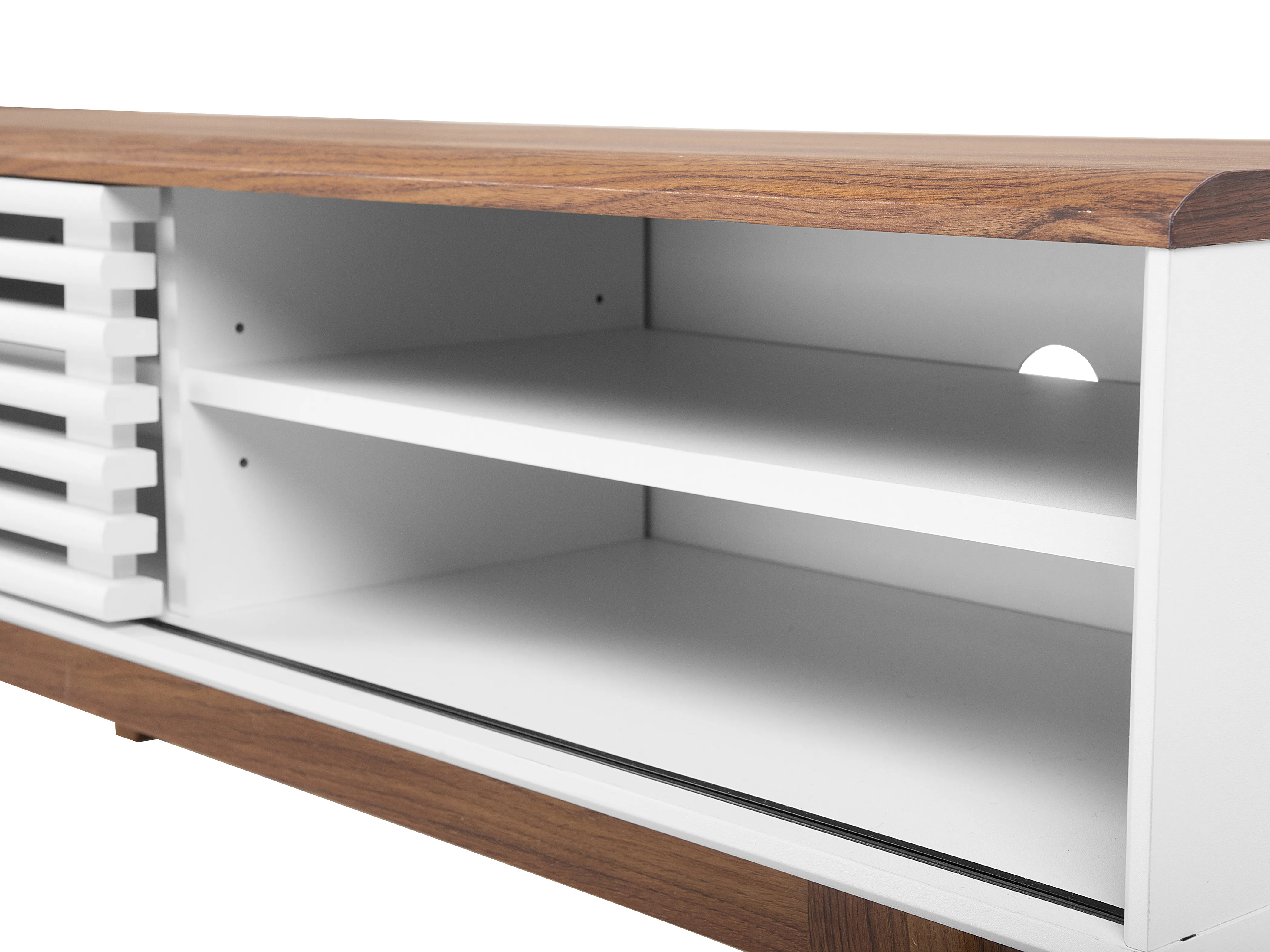 TV-meubel TOLEDO II Bruin/wit