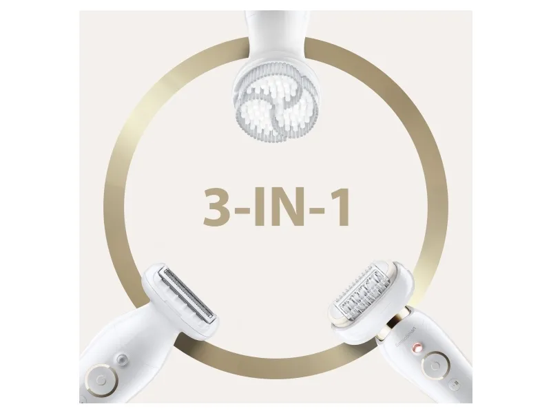 Braun Silk-épil 9 Flex 9-030 3D, Lyserød, Hvid, 40 pincetter, MicroGrip, Armhule, Bikini, 0,5 mm, Batteri
