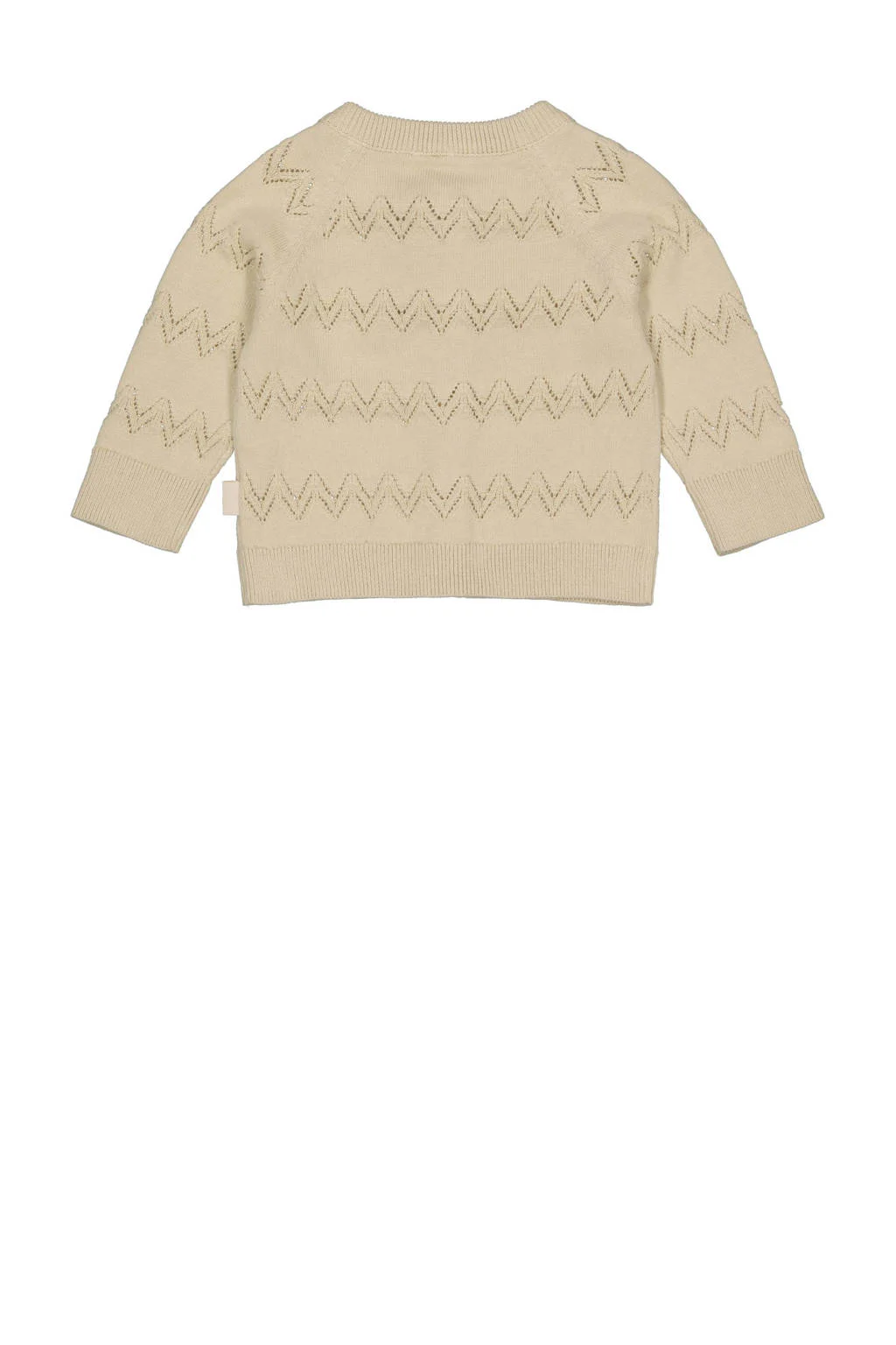 LEVV vest beige fijn gebreid