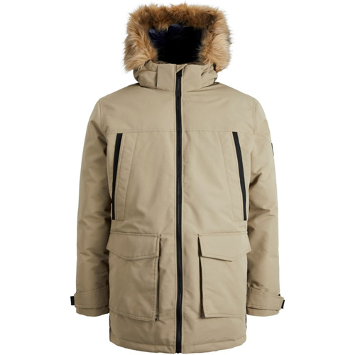 Jack & Jones - 12211773 JJECRAFT PARKA SN ELMWOOD Beige