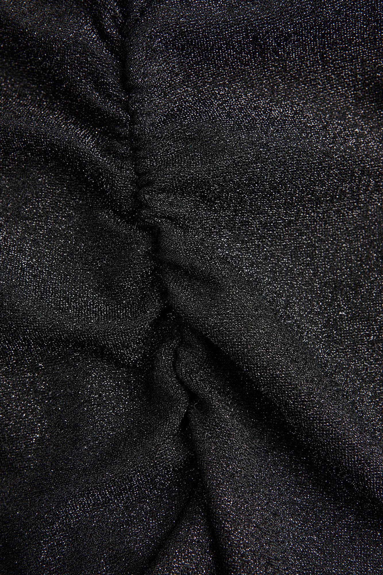 Vestido longo de malha metálica