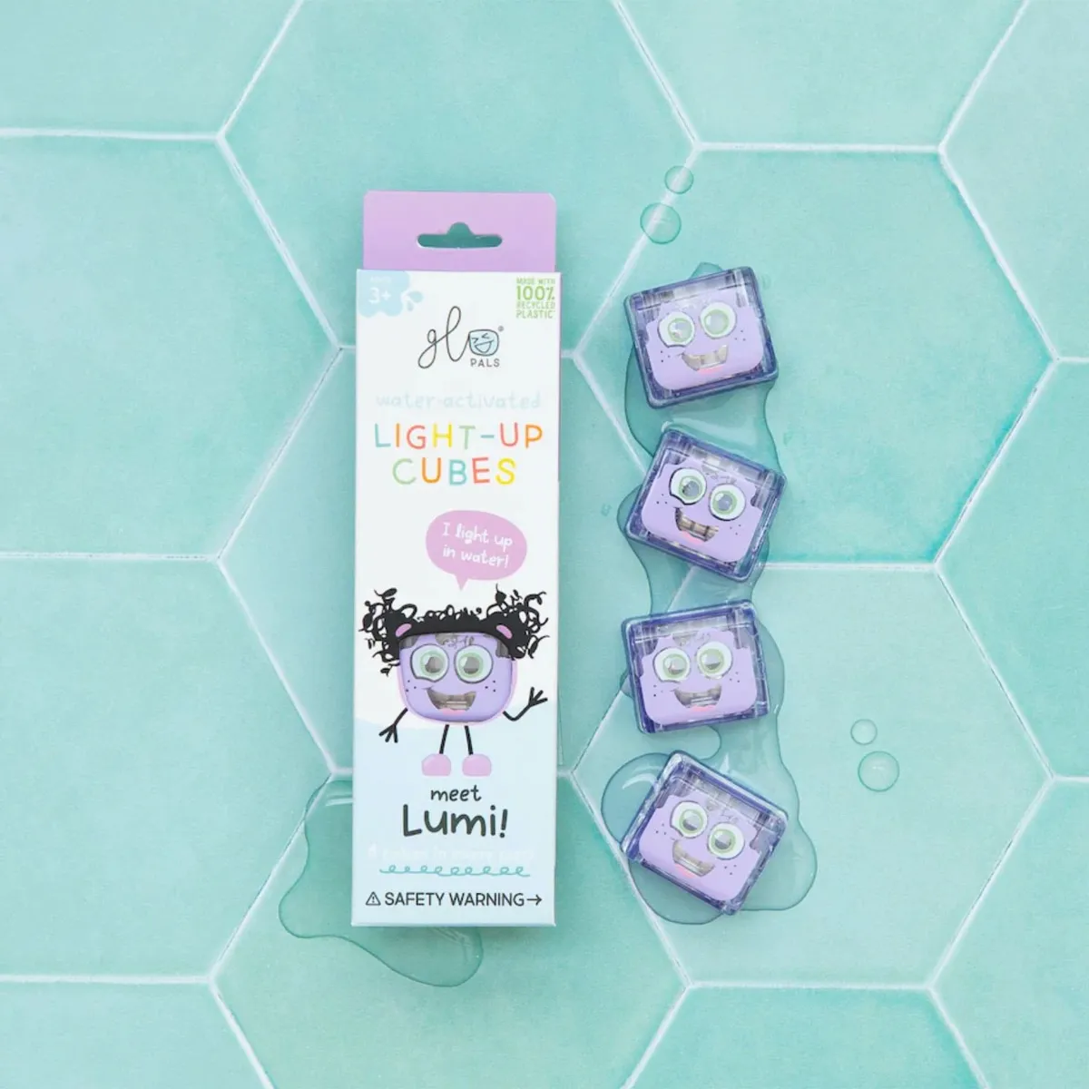 Glo Pals Cubes Lumineux pour le Bain - Lumi