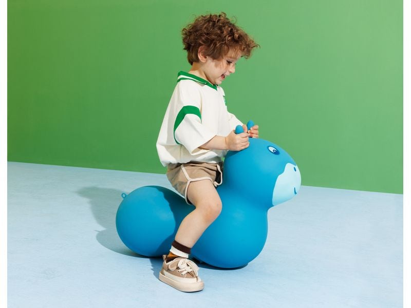 Micro Mobility Rutschfahrzeug Micro Air Hopper II Blue Kinderspielzeug für Spass, Abenteuer und Spannung