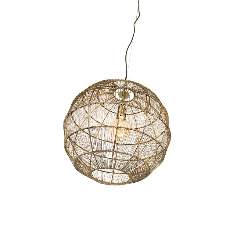 Moderne hanglamp messing 42 cm - Bolti