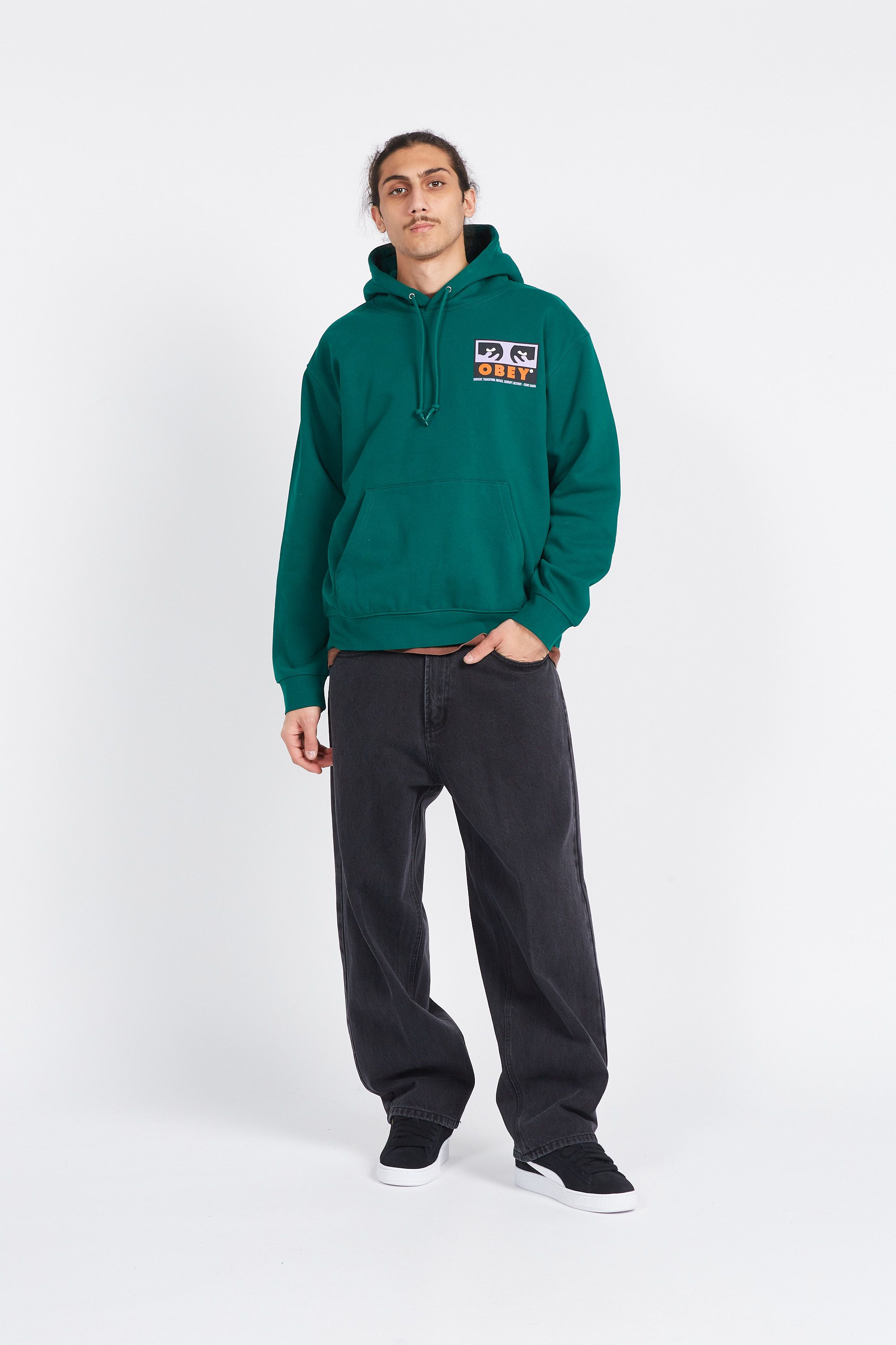 OBEY Hoodie OBEY SUBVERT Vert