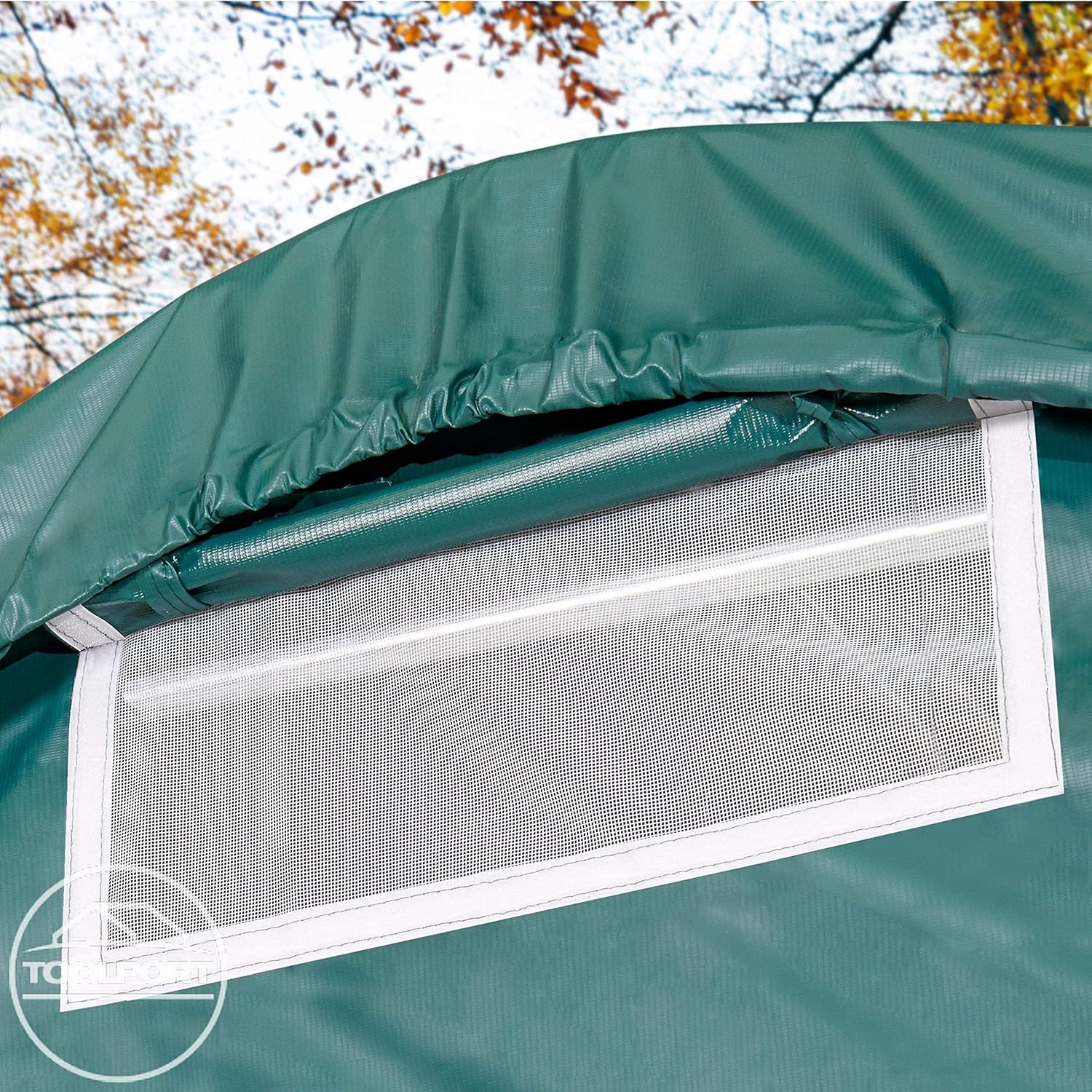 Garagenzelt Carport 3,3 x 4,8 m in dunkelgrün Unterstand Lagerzelt PVC 800 N Plane und Stabiler Stahlrohrkonstruktion