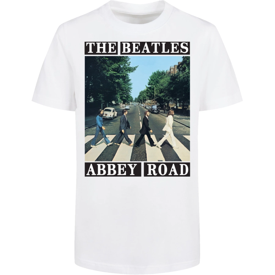 F4NT4STIC Basic Kids Tee The Beatles Abbey Road weiß