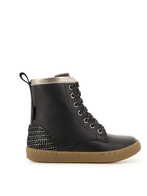 Shoo Pom - Bottines Cuir PLAY HI CUT Black