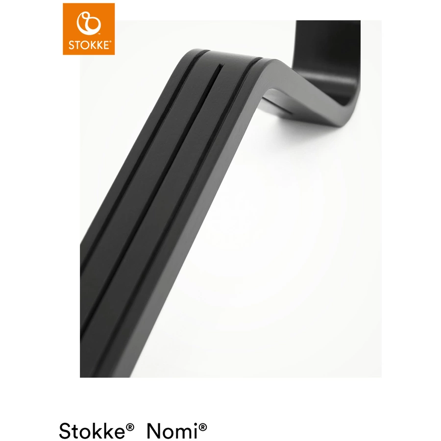 STOKKE® Nomi® Hochstuhl Buche schwarz + inkl. Newborn Set schwarz  grau blau