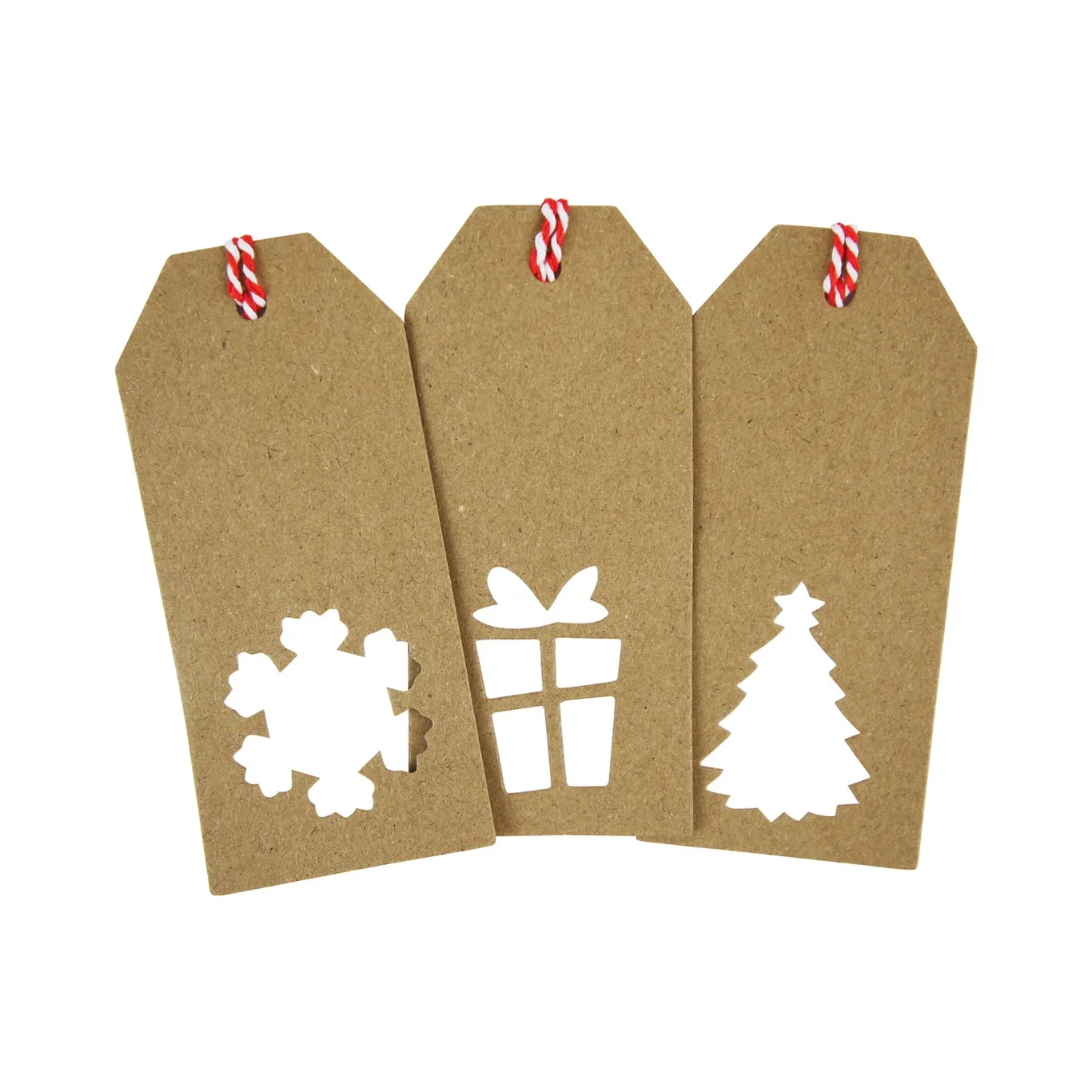 Julegavelapper hengende 12 pk