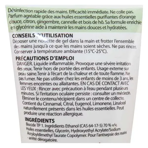 Gel Hidroalcoólico Pranarom Aromaforce Laranja Doce e Canela 50ml